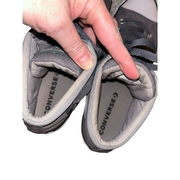 Converse Chuck Taylor Shoe Mens 9.5 Gray Canvas High Top Thunder Sneaker 155470C - Picture 11 of 11